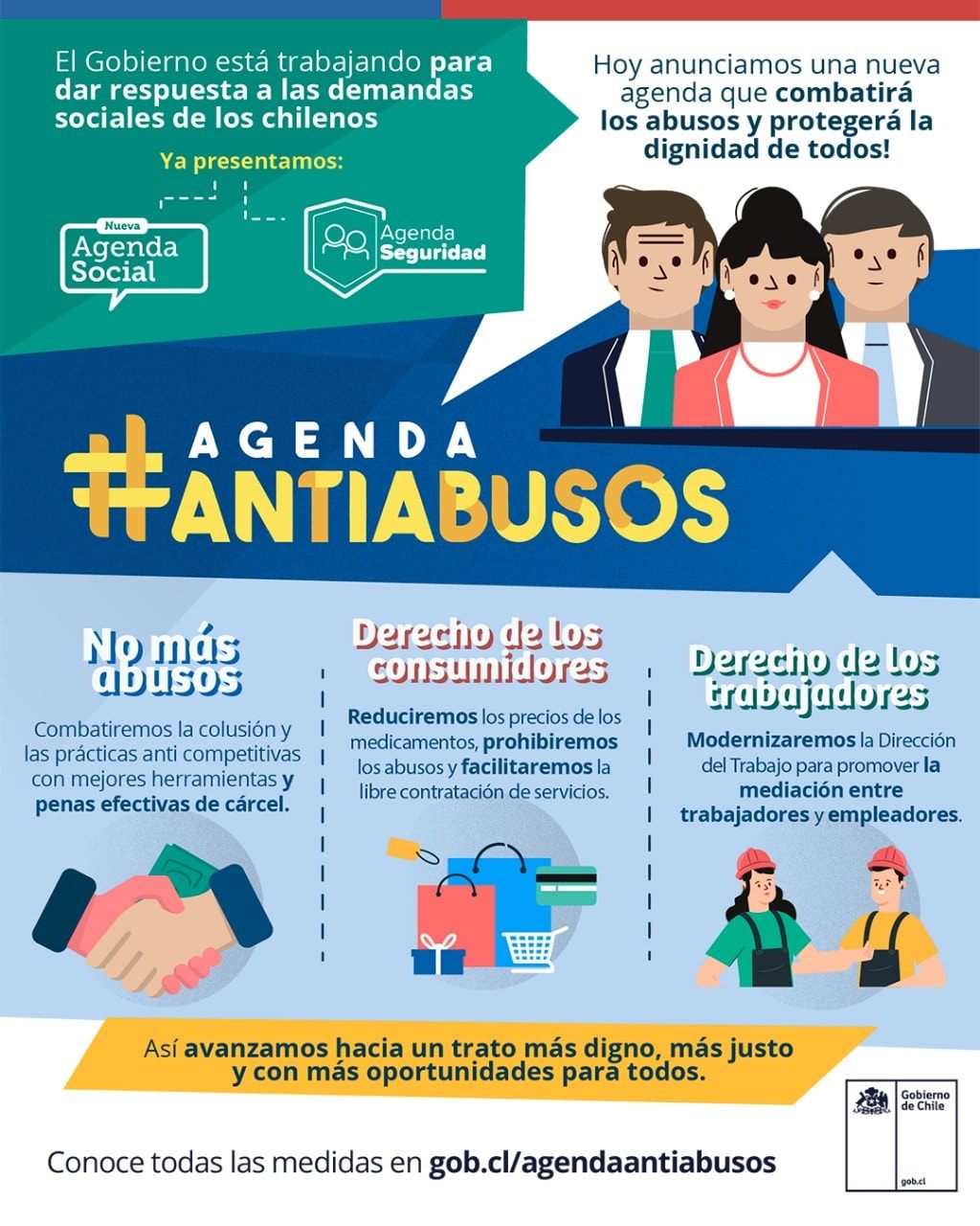 Publicación en Facebook del Ministerio de Justicia y Derechos Humanos