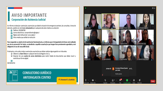 Consultorio Jurídico Antofagasta Centro realizan actividad de difusión
