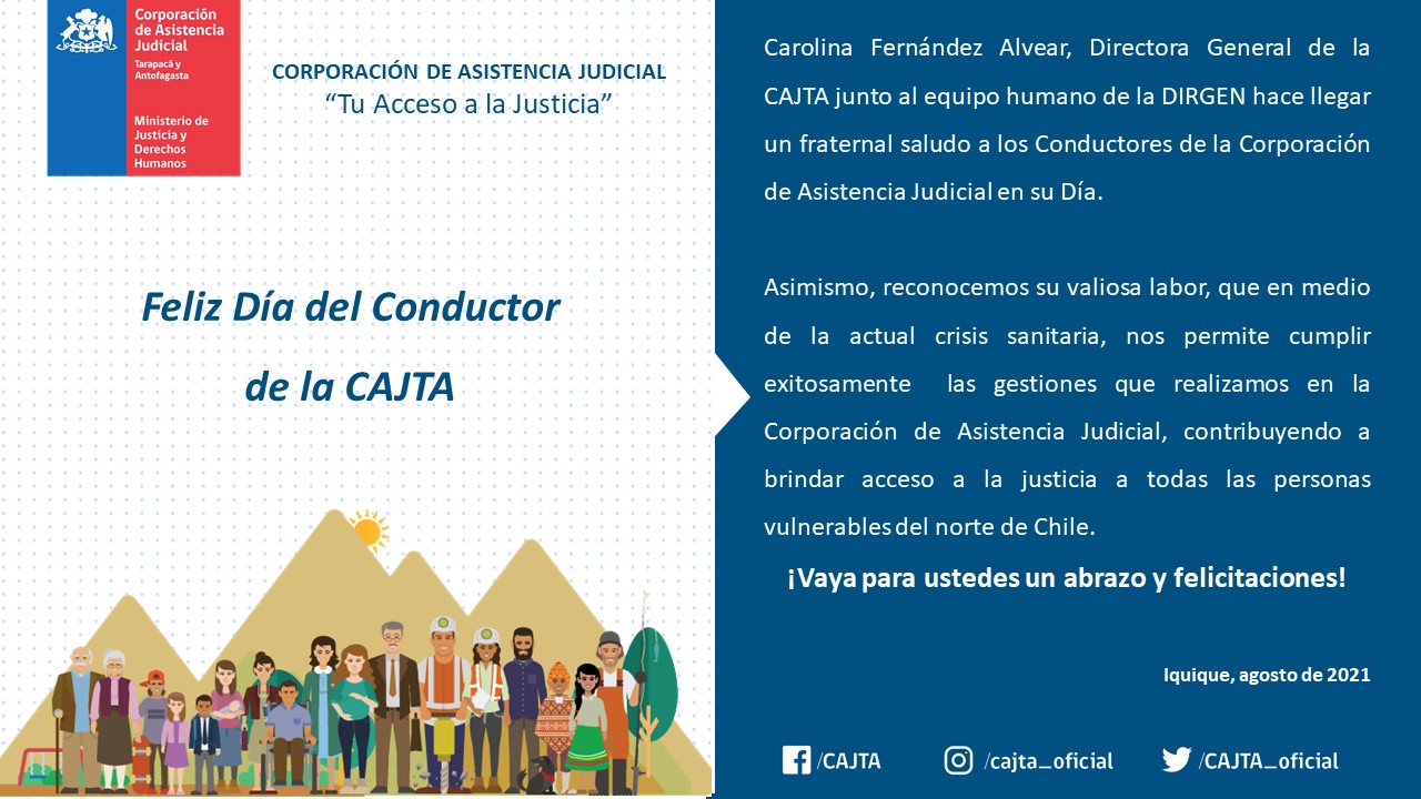 Un saludo fraternal a nuestros conductores en su Día