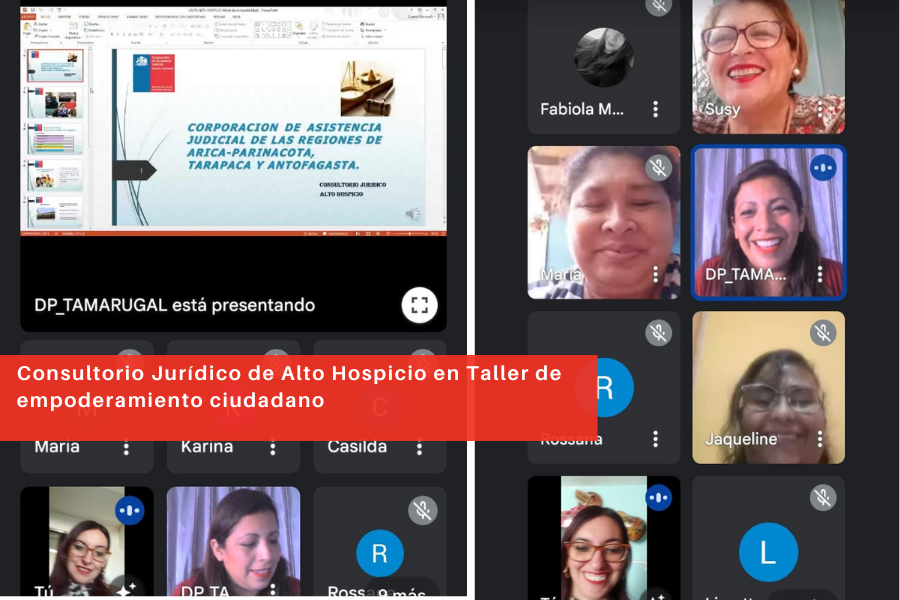Consultorio Jurídico de Alto Hospicio participa en "Taller de empoderamiento ciudadano"