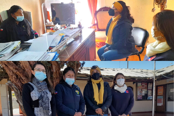 Visita a la alcaldesa de Putre, Marisel Gutiérrez Castro