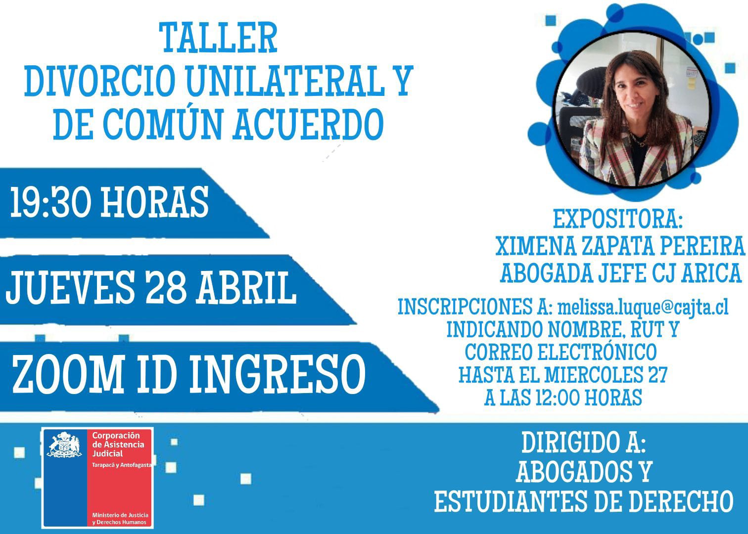Charla sobre DIVORCIO UNILATERAL Y DE COMÚN ACUERDO