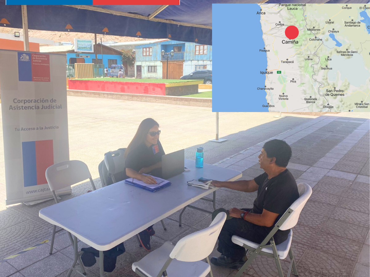 Consultorio Jurídico Móvil del Tamarugal entregó atención en la localidad de Camiña