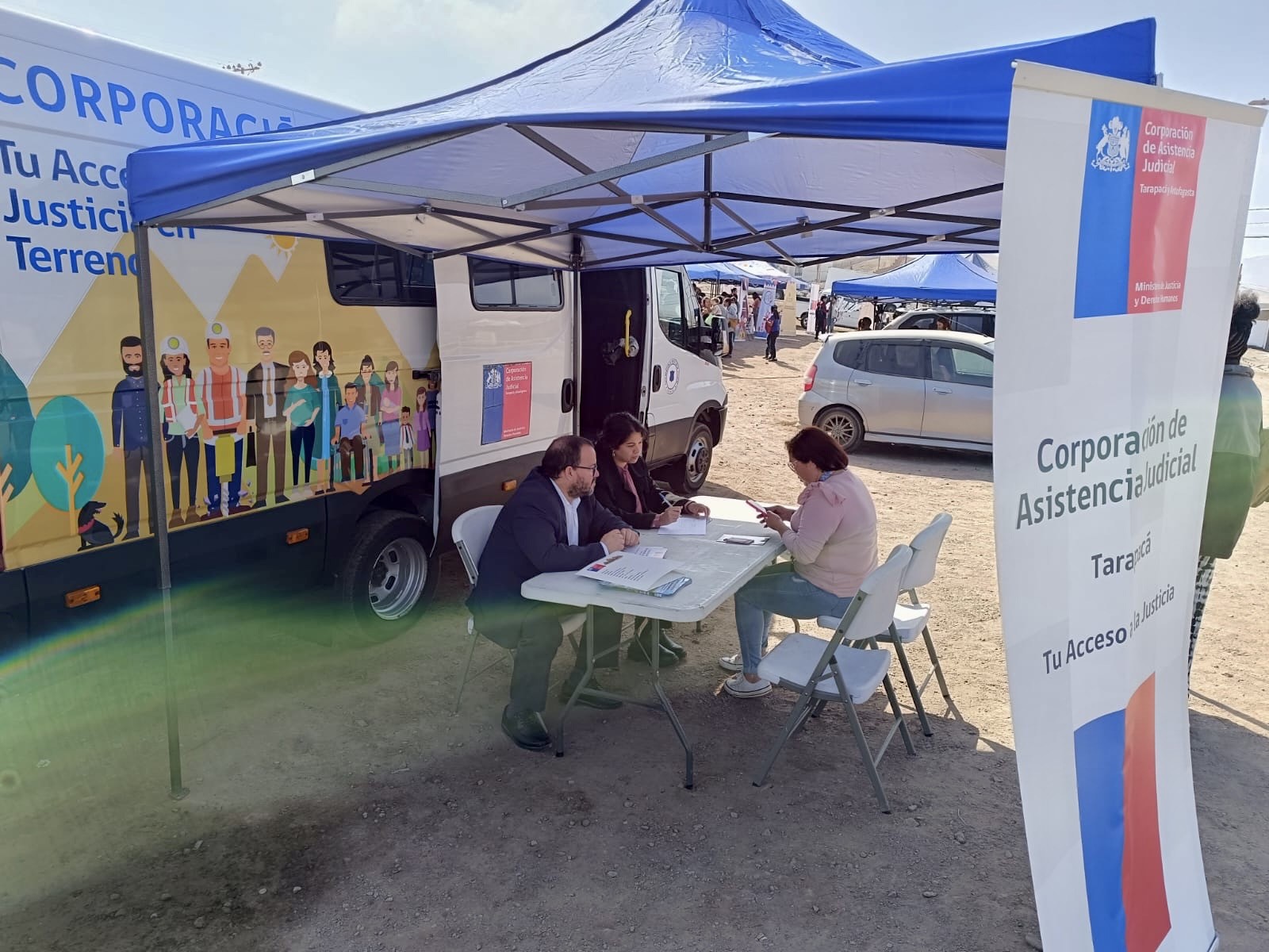 La CAJTA participan en Gobierno en Terreno en Alto Hospicio sector El Boro