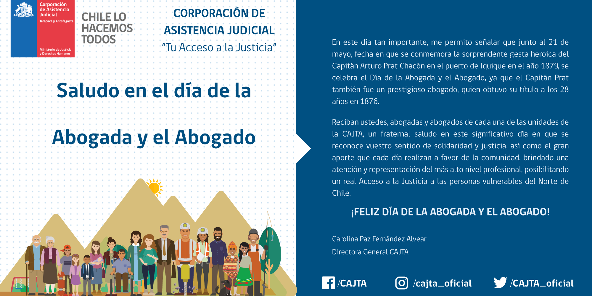 Saludo en el Día de la Abogada y el Abogado