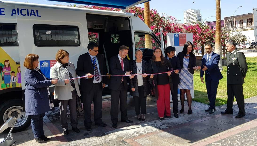 Entrega e inauguración del CAJTA Móvil de la Región de Tarapacá
