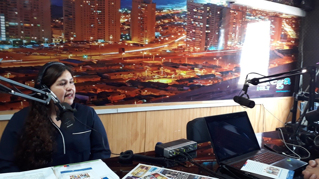 Abogada del Convenio CAJTA-SENADIS de Tarapacá informa sobre las Corporaciones y Discapacidad en Radio La Mega de Iquique